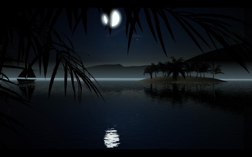 3D Animated Tropical Night Screensaver v1.0 [ENG][2009]