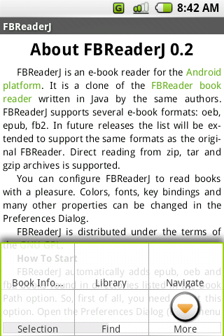 [] FBReaderJ 0.2.2 (Android OS)