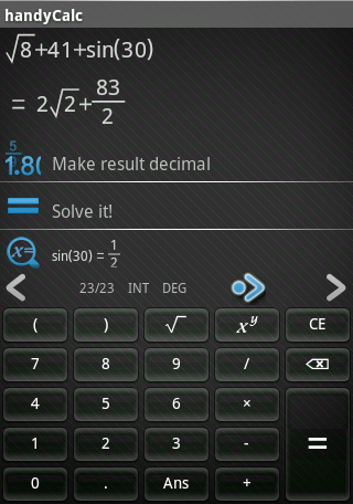 [] handyCalc 0.31 (Android OS)